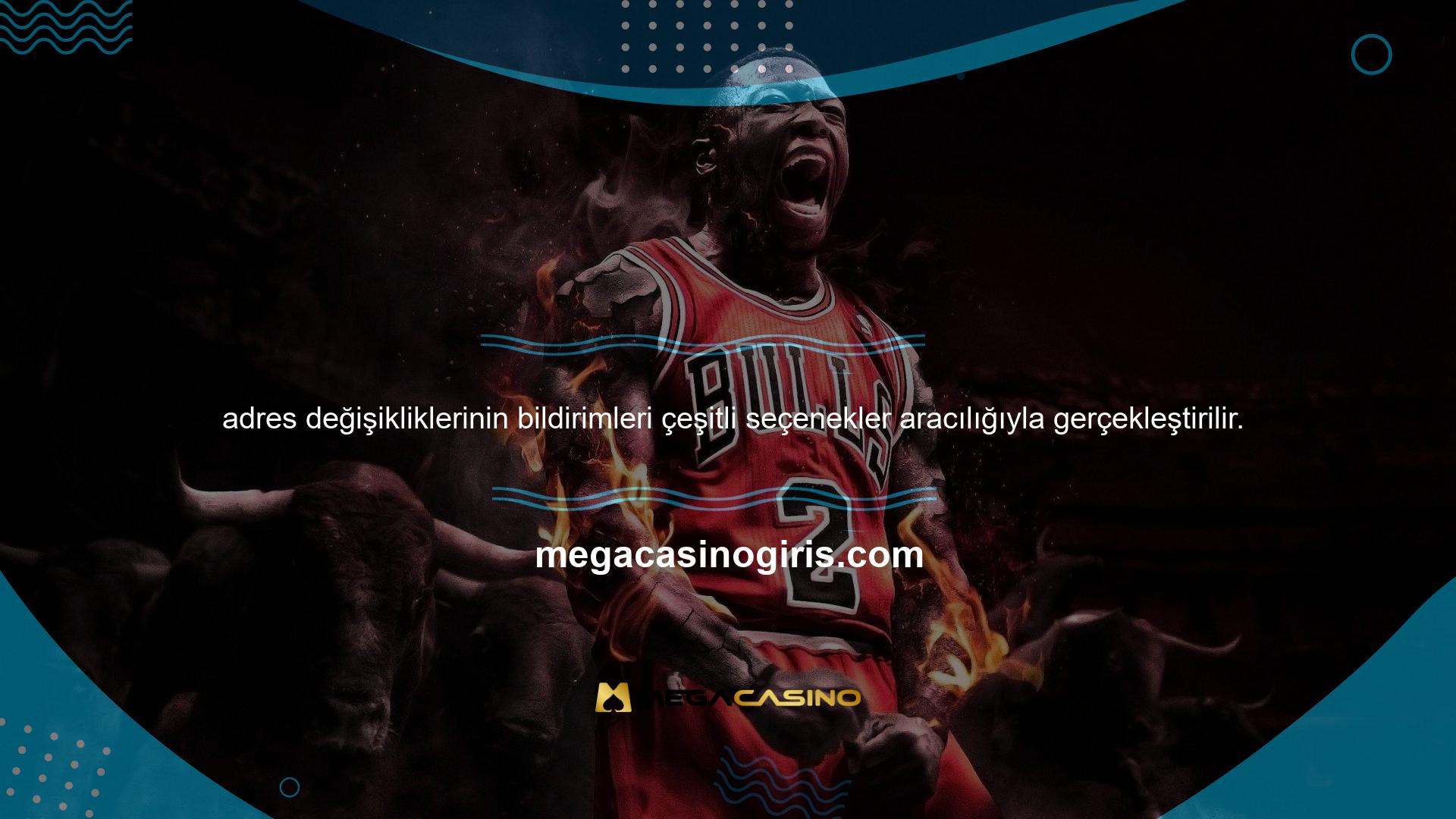 Megacasino Giriş Adresi Değişikliği Üye olarak, yeni bağlantı adresi hakkında size bildirmek için bir e -posta ve kısa mesaj alırsınız